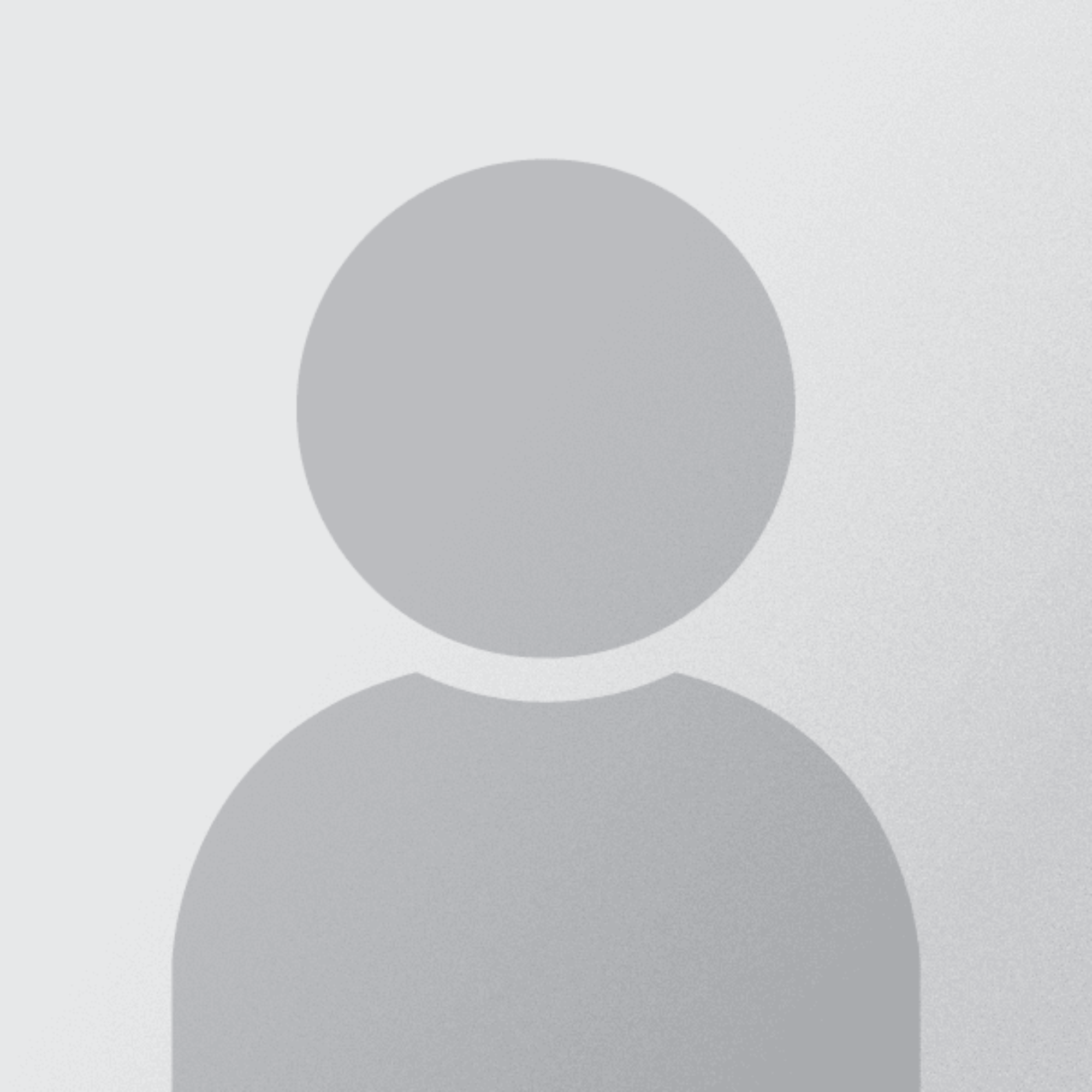 Default profile silhouette on gray background.